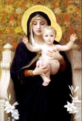 Virgin of the Lilies -William Bouguereau - 1899